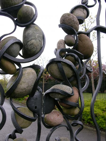 Stone gate cemetery gates, Yorkshire