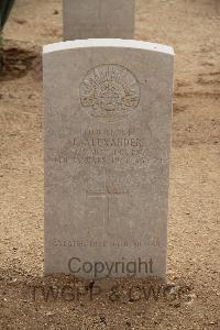 Halfaya Sollum War Cemetery - Alexander, Ernest