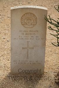 Halfaya Sollum War Cemetery - Bowes, Harry