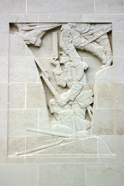 Cambrai Memorial wall relief