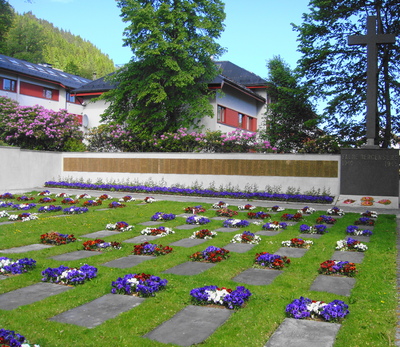 Civilan memorial in Solheim, Bergen, Norway to the 500 dead