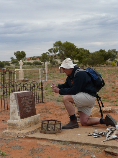 Tonyb Wege in the outback of Australia