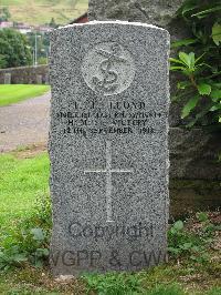 Greenock Cemetery - Lloyd, J J