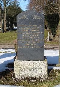 Greenock Cemetery - Millar, William