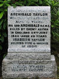 Greenock Cemetery - Taylor, Archibald