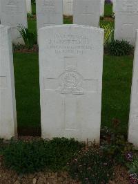 Savy British Cemetery - Cotterill, J G