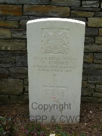 Savy British Cemetery - Rhodes, A