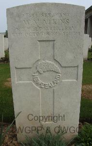 Serre Road Cemetery No.2 - Atkins, William Vernon