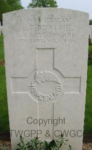 Serre Road Cemetery No.2 - Beattie, Leonard Frederick