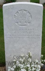 Serre Road Cemetery No.2 - Boyd, Robert James