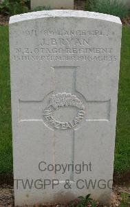 Serre Road Cemetery No.2 - Bryan, John