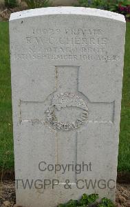 Serre Road Cemetery No.2 - Cherrie, Robert William Clennard