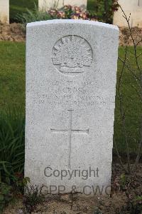 Serre Road Cemetery No.2 - Cross, John