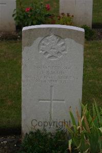 Templeux-Le-Guerard British Cemetery - Bacon, D