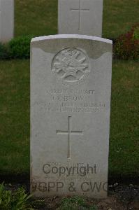 Templeux-Le-Guerard British Cemetery - Brown, John Edward