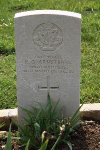 Toutencourt Communal Cemetery - Armstrong, Reginald George