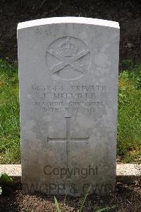 Toutencourt Communal Cemetery - Melville, J