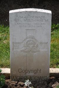 Toutencourt Communal Cemetery - Muldowney, Michael G.