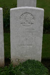 Warloy-Baillon Communal Cemetery Extension - Anderson, Joseph Herbert