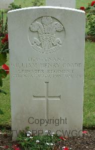 Brookwood Military Cemetery - Coade, William Henry