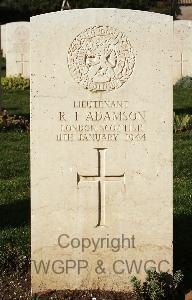 Minturno War Cemetery - Adamson, Rory Ian