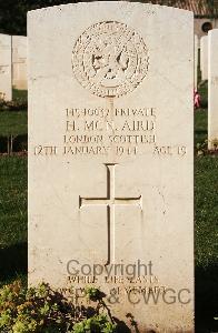 Minturno War Cemetery - Aird, Hugh McNair