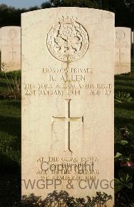 Minturno War Cemetery - Allen, Robert