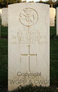 Minturno War Cemetery - Andrew, Edward Clarence