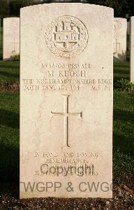 Minturno War Cemetery - Keogh, Michael