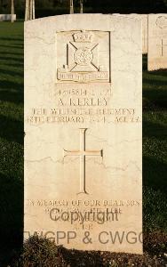 Minturno War Cemetery - Kerley, Arthur