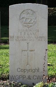 Minturno War Cemetery - Lane, Thomas Frederick