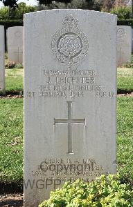 Minturno War Cemetery - Leicester, Joseph