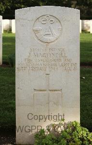 Minturno War Cemetery - Martindill, James