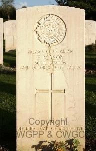 Minturno War Cemetery - Mason, Francis Albert Bruce