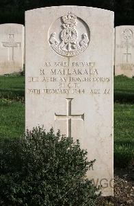 Minturno War Cemetery - Matlakala, R