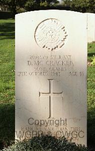 Minturno War Cemetery - McCracken, David