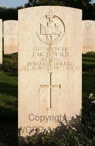 Minturno War Cemetery - McDonald, John