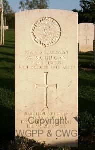 Minturno War Cemetery - McGuigan, William