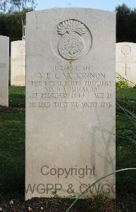 Minturno War Cemetery - McKinnon, Alexander Edward Cunningham