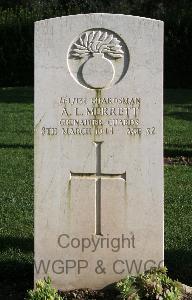 Minturno War Cemetery - Merrett, Arthur Leonard