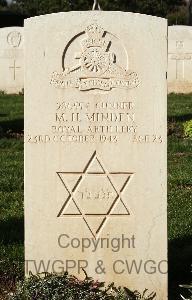 Minturno War Cemetery - Minden, Max Henry