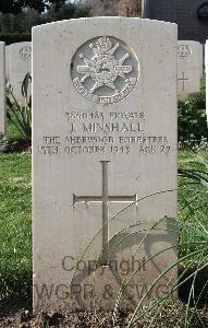 Minturno War Cemetery - Minshall, John