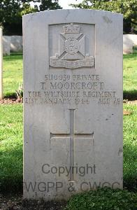 Minturno War Cemetery - Moorcroft, Thomas