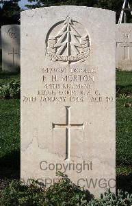 Minturno War Cemetery - Morton, Frederick Horace