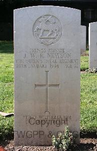 Minturno War Cemetery - Newson, John William Richard