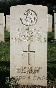 Minturno War Cemetery - Newton, William Henry