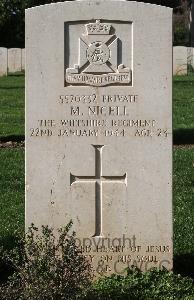 Minturno War Cemetery - Nicell, Michael