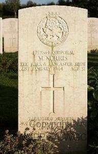 Minturno War Cemetery - Norris, Matthew