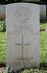 Minturno War Cemetery - Orrick, William