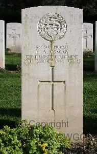 Minturno War Cemetery - Osman, Frank Alfred